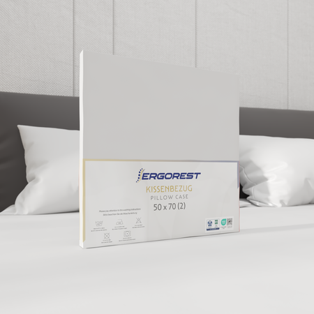 Navlaka za jastuk Ergorest Cotton Satin™ – bijela