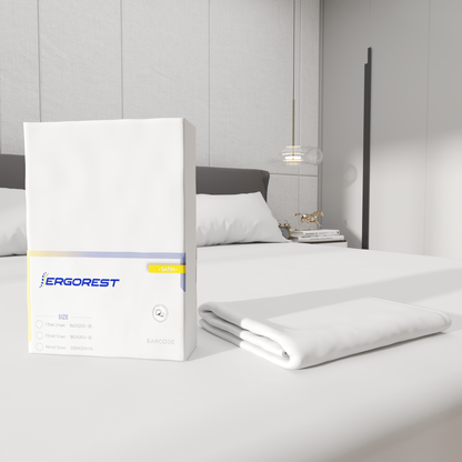 Plahte Ergorest Cotton Satin™ – 100 % pamučna satenska plahte, snježno bijela