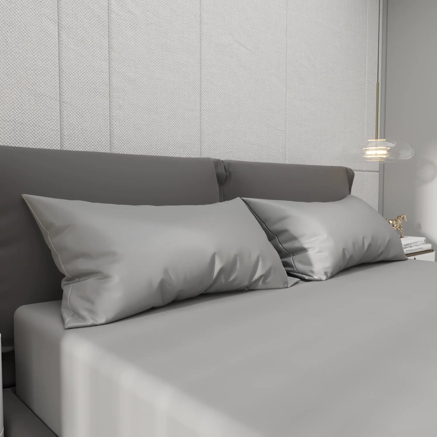 Navlaka za jastuk Ergorest Cotton Satin™ 50 x 70 cm – elegantno siva